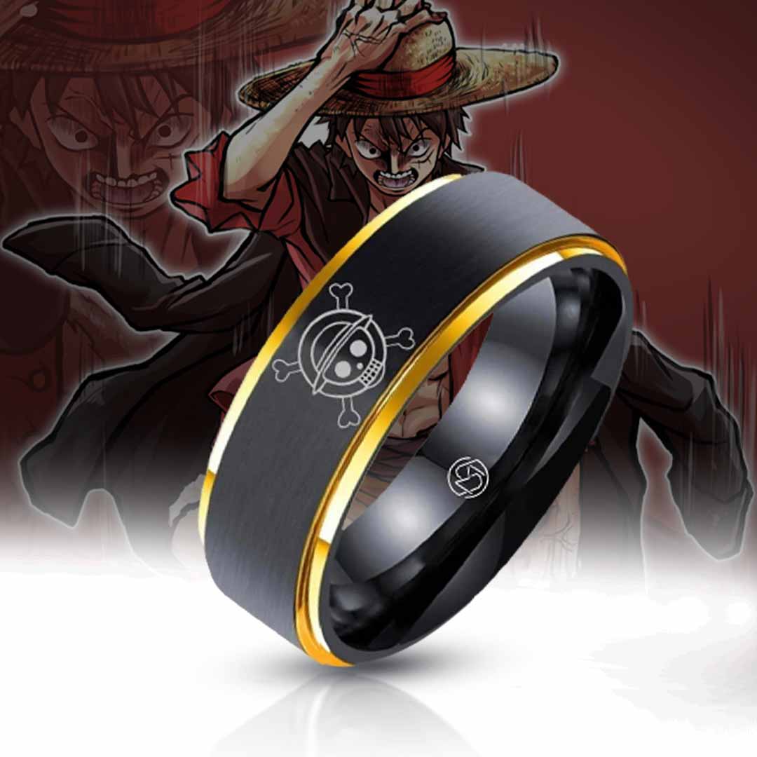 One Piece Rings: Straw Hat Pirates & Zoro Anime-Inspired Designs