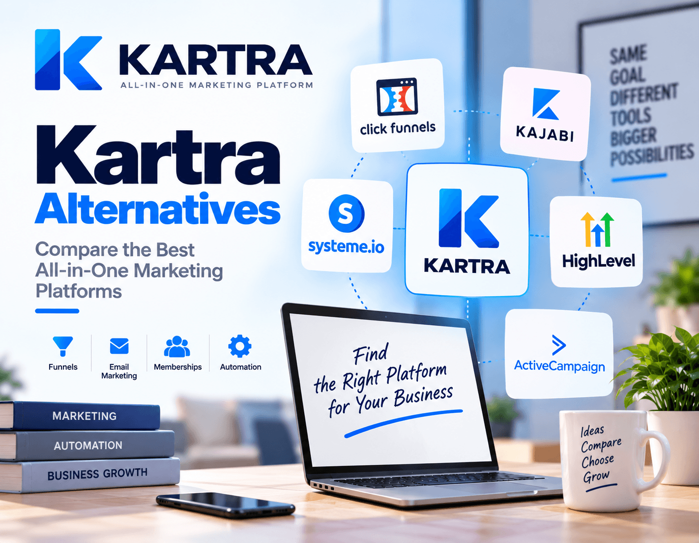 Comparing Kartra against other all-in-one marketing platforms