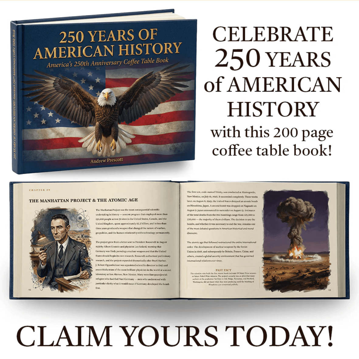 250 Years Of American History Book